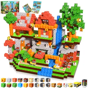 Magnetopia 150PCS ABS Plastic Forest Theme Magnetic Construction Set, Road & Cubes Building Blocks, Montessori STEM Sensory Toddler Birthday Gifts for Ages 3+ Boys & Girls