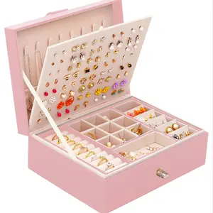Jewelry Storage Box, 1 Count Multi Layer Jewelry Organizer, Jewelry Storage Box for Necklace, Earrings, Bracelet, Ring, Home Organizer, Jewelry Boxes, Jewelry Storage Unit, Jewelry Holder Organizer