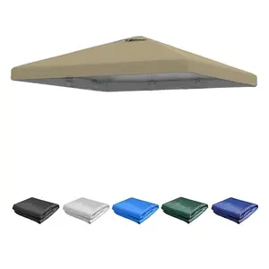 10x10 Ft Thickened Replacement UV Resistant Canopy Topper, Durable Anti-Rip, Suitable for Straight Leg Sunshade, Outdoor Camping, Patio Shade