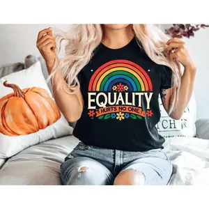 Equality Hurts No One Shirt, Rainbow Pride Shirt, Equal Rights Shirt, Pride Month Shirt