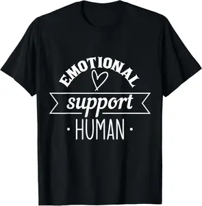 100% Cotton Emotional Support Human Mental Health Counselor Apparel T-Shirt