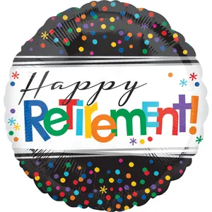 Vibrant "Happy Retirement" Foil Balloon - 18 Inches