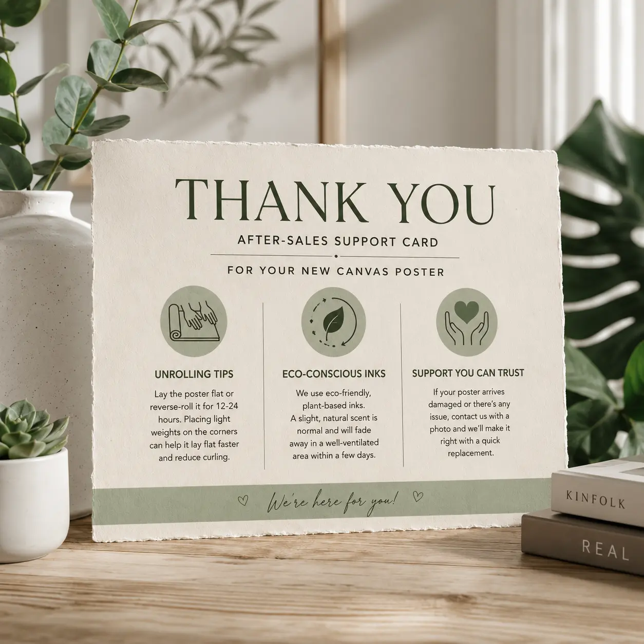 Customer Care Card – After-Sales Service Poster