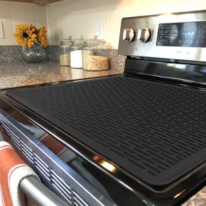 Silicone Stove Top Cover, Kitchen Dish Drying Mat, Electric Stove Range Cover, Kitchen Accessories, Home Supplies, Kitchenware