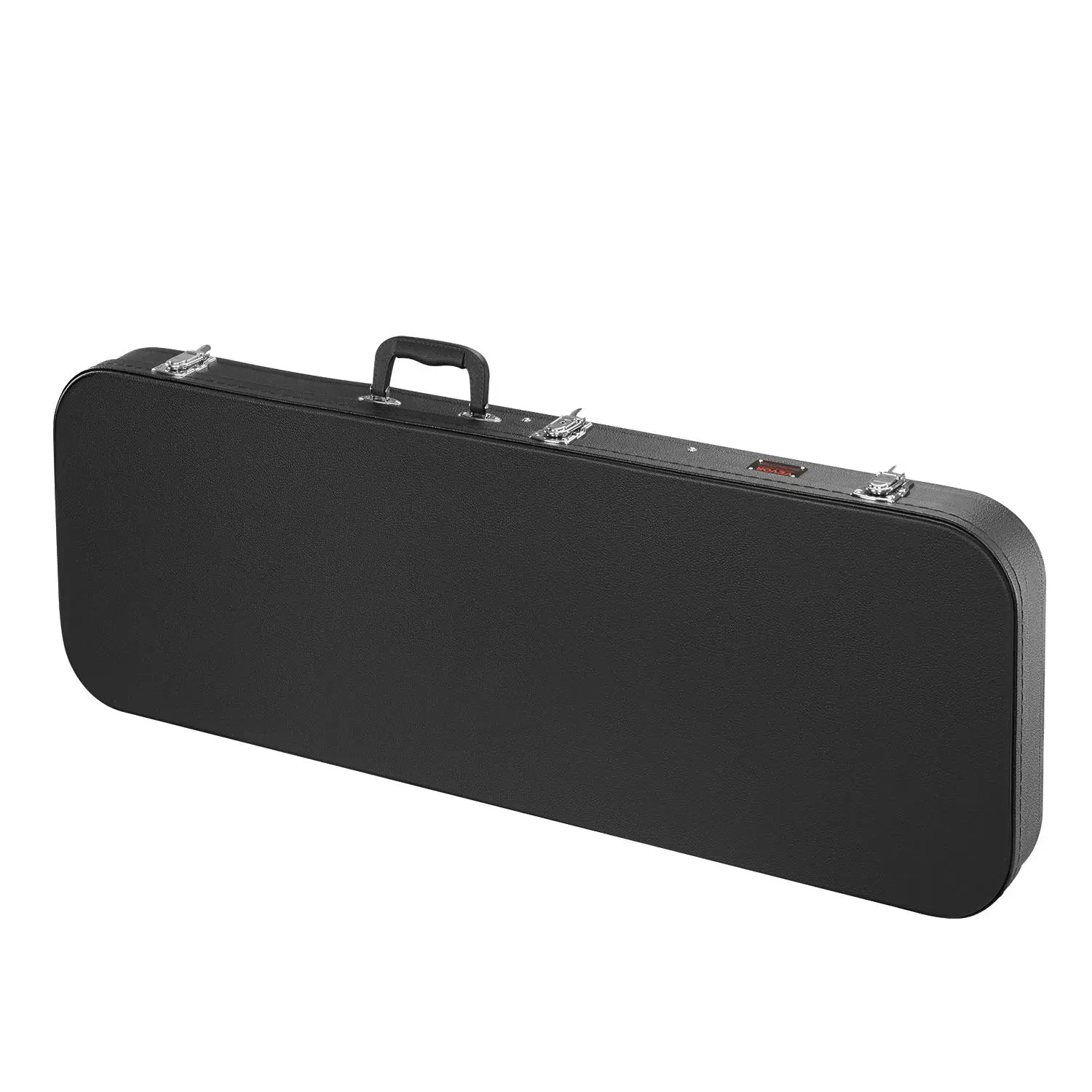 【Summerfinds】VEVOR Electric Guitar Hard Case,  , 40.5 in Rectangular Guitar Hard Case, With Lock Latch Keys Handle, PVC Padding Soft Lining Water-Resistant Hard Shell Guitar Cases, for 39 in Electric Guitars, Black