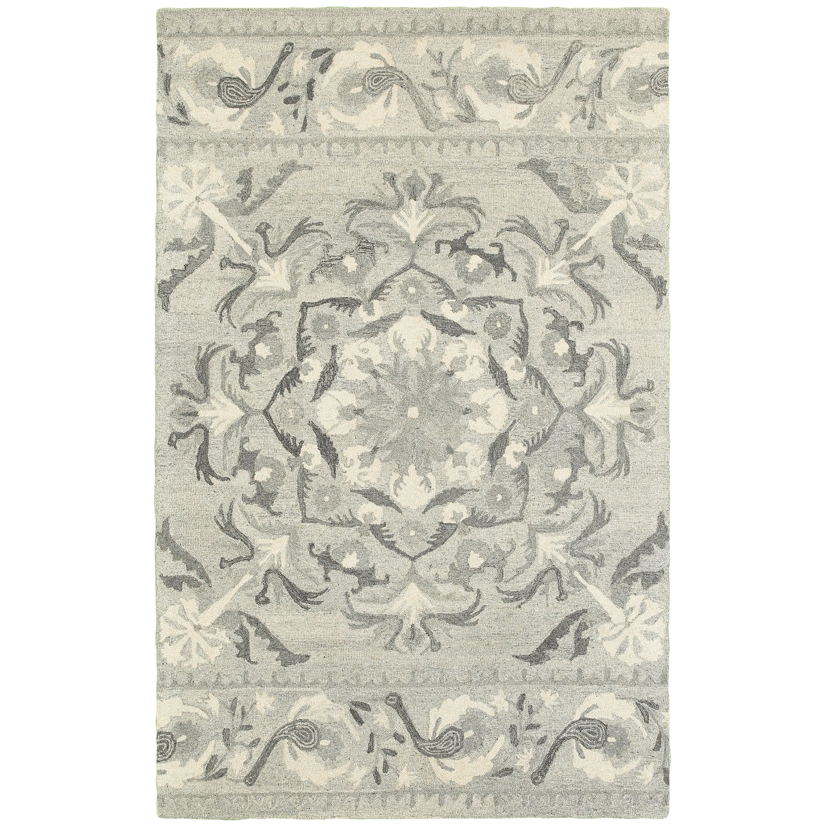 Oriental Weavers Craft 93001 Ash Ivory Scandinavian Hand-tufted Rugs