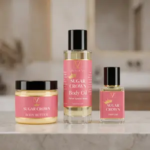 Travel Layering BODY BUTTER Trio -  2 Oz Body Butter • 2 Oz Body Oil • 30ml Perfume