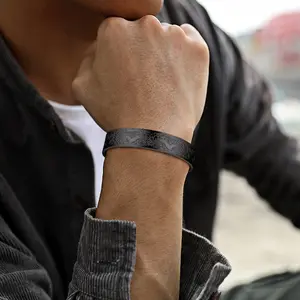 FaithHeart Viking Celtic Wolf Bangles Celtic Knot Cuff Bracelet Stainless Steel