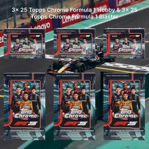 Formula 1 Break 346 - 2025 Topps Chrome Formula 1 Hobby & Blaster 6 Box PYT