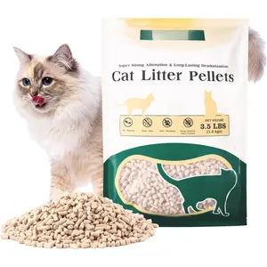 Litter Pellets Work in Double-Layer Litter Boxes  Mineral Formula with Odor Control, Low Dust & Low , Non-Clumping  Litter, Lightweight & Safe(3.5LBS)