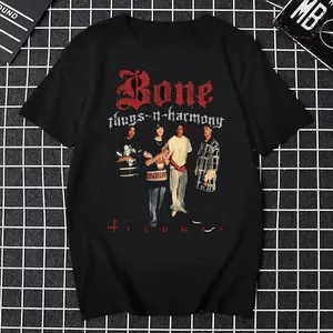 Men T Shirt Bone Thugs N Harmony Shirt Retro Nostalgia Hip-Hop Classic Men Women T-Shirt Go-To Cotton Tee