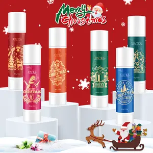 XIAOKS 6-Pack Christmas Lip Balm Set - Moisturizing & Soothing for Dry Lips - Perfect Gift for Valentine's Day Christmas Mother's Day & Thank You Gifts - Convenient 6-Pack Packaging