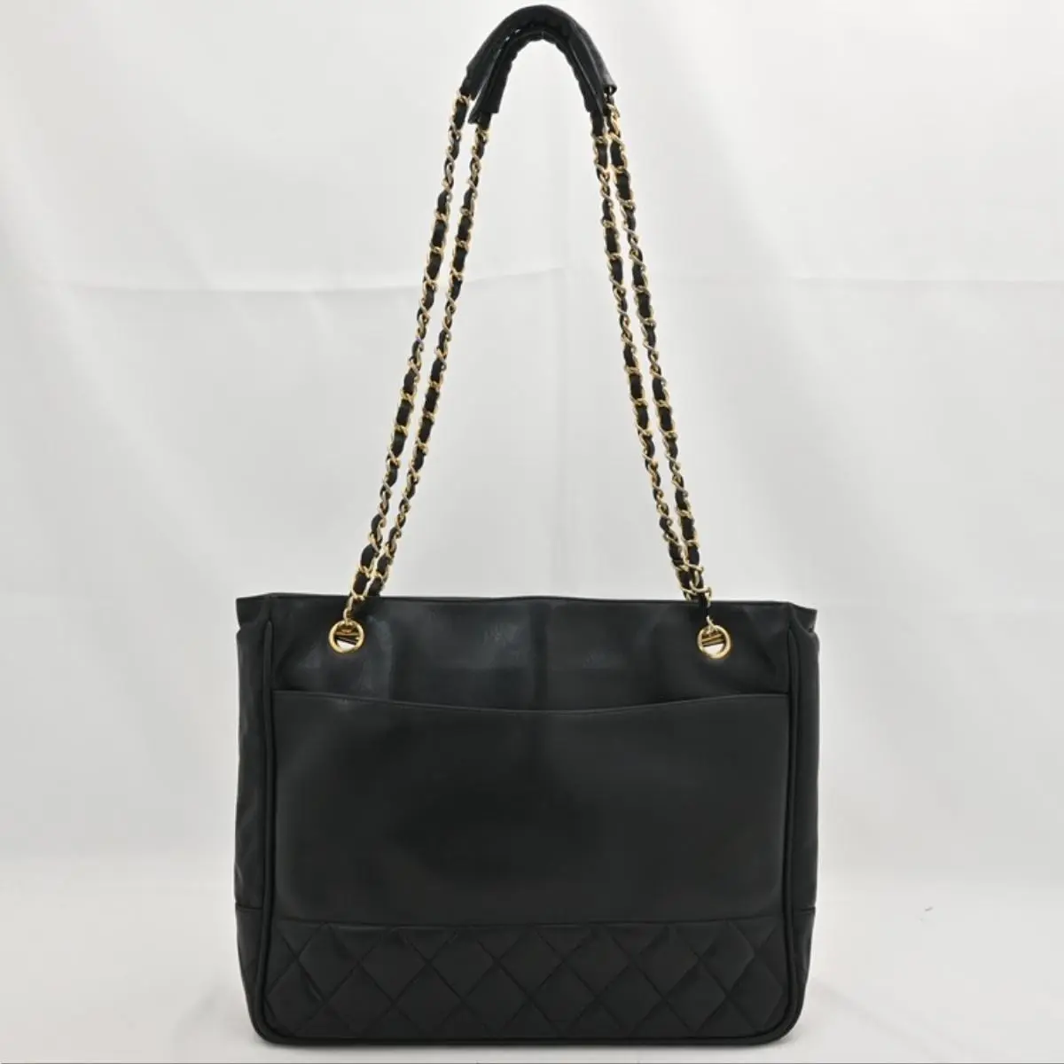 Pre-owned CHANEL As Shown Shoulder Bags Lambskin Matelasse Chain Shoulder Bag Black ch4558ww