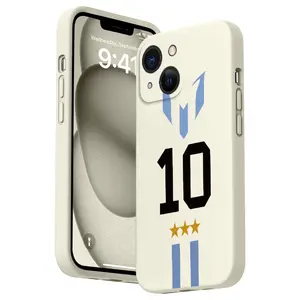 Straight Edge Number 10 Jersey Pattern Man's Phone Case for iPhone 16 E 15 14 Pro Max 13 12 11 XR XS Plus Shockproof Drop Protection Rugged Durable Silicone Cover Cellphone Protective Smartphone Casing