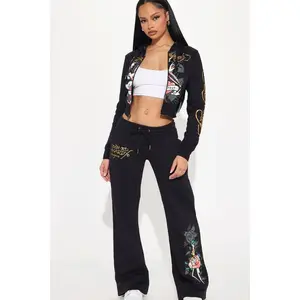 Ed Hardy Swallow Bird Sweatpant - Black