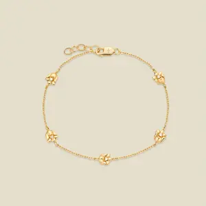 May CZ Birth Flower Station Bracelet