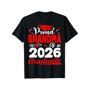 men's wear flash sale Proud Grandmother of a Graduate from The Class of 2026, This Unisex T-Shirt Is Perfect for Spring, Valentine'S Day, St. Patrick'S Day, And The Graduation Season. It'S Also a Great Gift for Retired Parents And