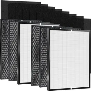 14-Pack 3000 Replacement Filter Compatible with AD3000 Air Puri-fier, 3000,3000M, 3000Pro Air Purifi-er, Includes: 2 Air Filter, 4 Activated Carbn and 8 Extra Carbn Pre-Filters