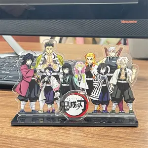 2pcs Demon Slayer Acrylic Ornaments Kamado Tanjirou Tomioka Giyuu Anime Figure Desktop Decoration Models Children Toys Birthday Gifts