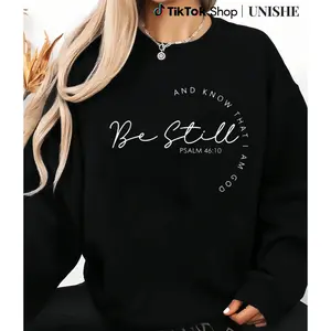 Women’s Plus Size Letter Print Sweatshirt – Casual Round Neck Long Sleeve for Every Season