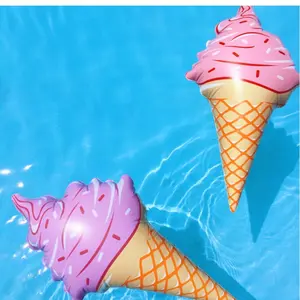 Adult Inflatable Ice Cream Shape Pool Float, Swimming Ring for Adults, Water Leisure Equipment, Fun Summer Accessory