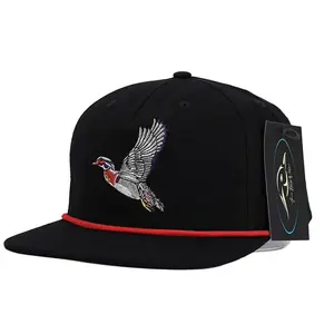 Flying Wood Duck Black RipStop Hat