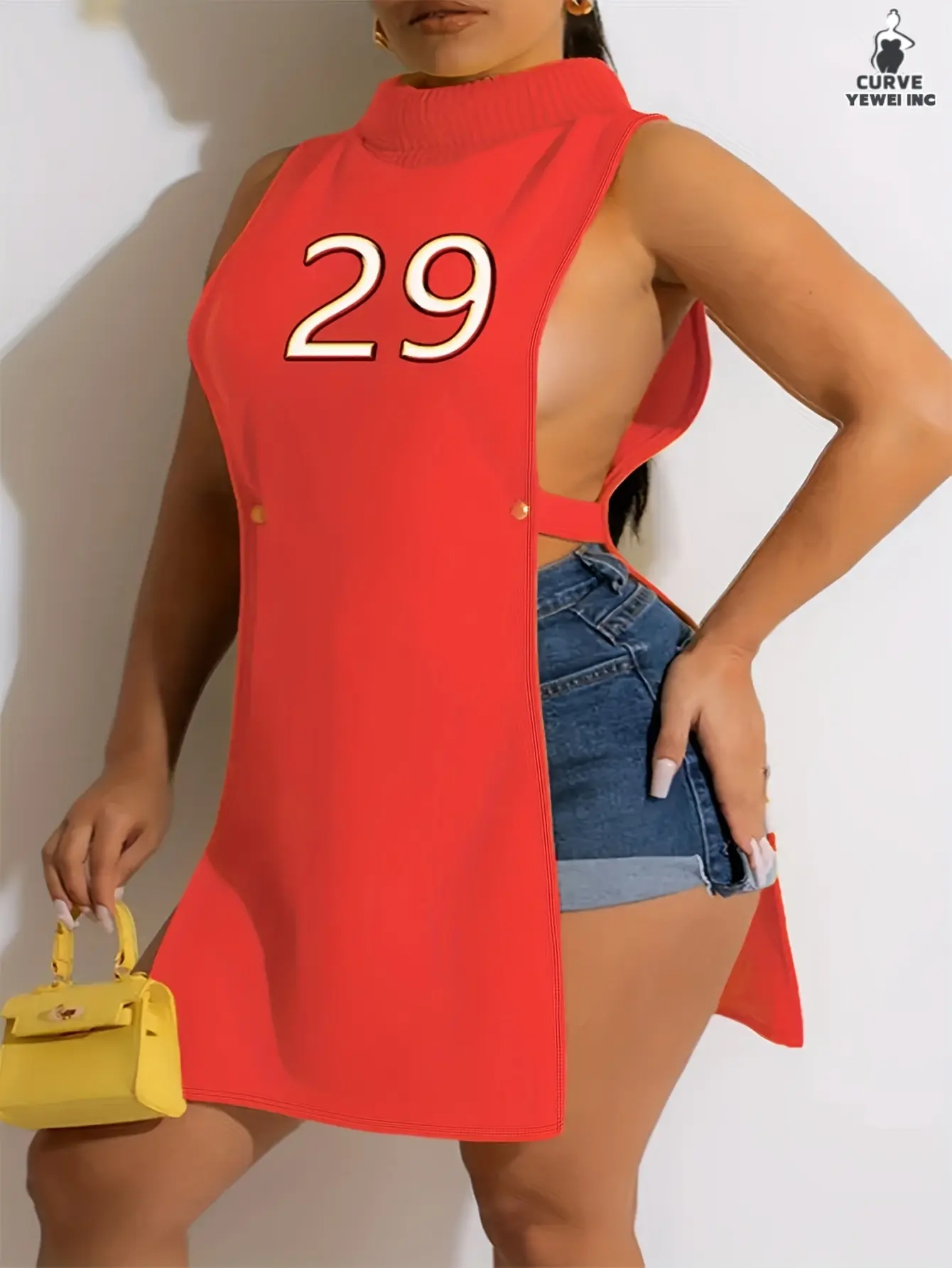 Plus-size Stylish Cut-out Turtleneck Top For Women