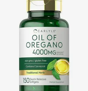 Carlyle Oregano Oil 4000mg Supplement | 150 Softgel Capsules | Contains Carvacrol | Non-GMO & Gluten Free Formula