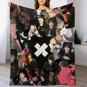 Super soft sam and colby inspired flannel Fleece is comfortable and warm, suitable for living rooms, offices, sofa decorations, year-round travel, multifunctional gifts, digital printing, polyester fiber, seasonal blankets, and soft polyester fi 420