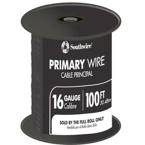 Southwire Company  100 ft. Black 16 Gauge 19 Strand Primary Auto Wire