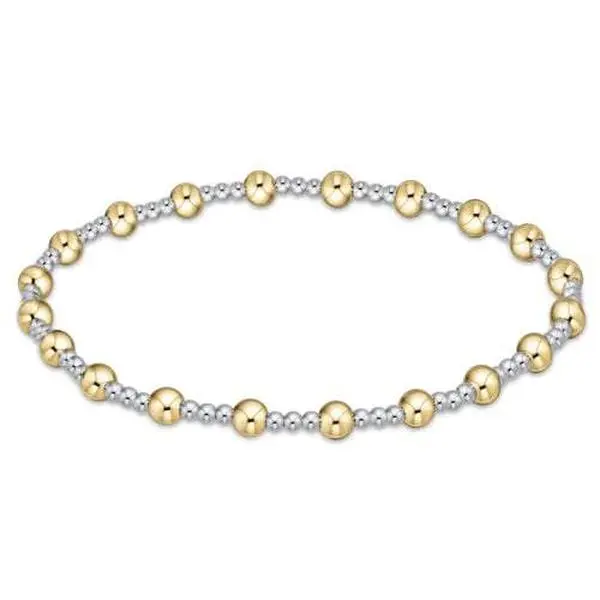 Enewton Classic Sincerity Pattern  Bracelet 4mm Mixed Metal