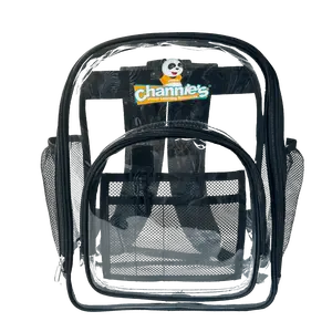 Channie’s Black Clear Backpack