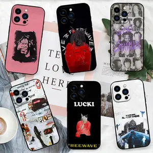 Rapper Lucki Gemini For iPhone 11 12 13 14 15 16 17 Air Pro Max Plus & Samsung Galaxy S26 Ultra S25 S24 S23 S22 S21 Plus Black Soft Case Shell