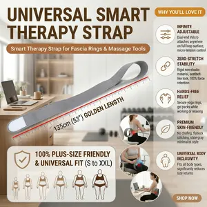 135cm Universal Fixing Strap - Non-Stretch Wearable Massager & Gel Pack Holder Belt