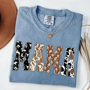 Comfort colors Western Mama Tshirt, Yee Haw Sweater Cowgirls Mama T-Shirt Country Cowboy Mom Tee, Southern Mama TShirt, Western Clothes Gift for Mom