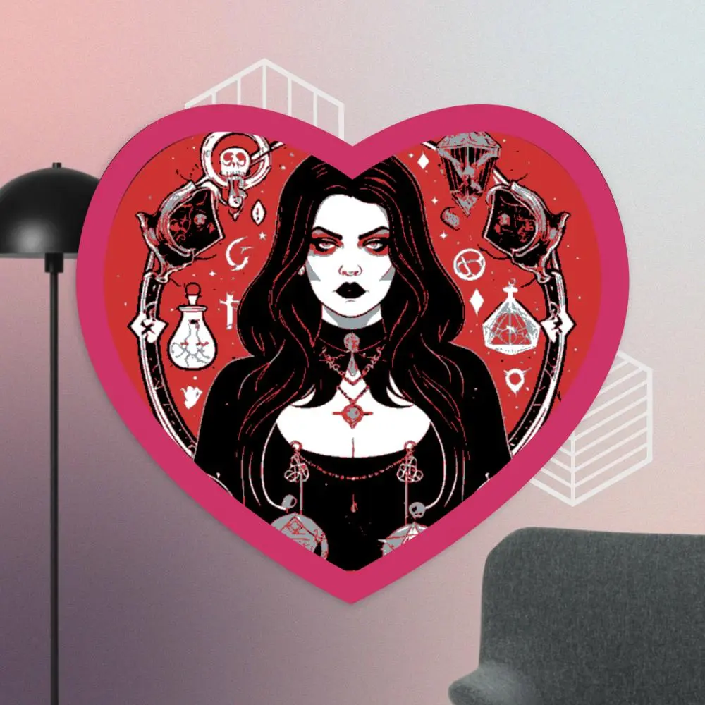 Gothic Witch Heart Patch