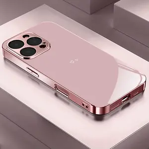 Heart Pattern Rose Gold/Plated Pink Phone Case Cover for iPhone 17/17 Pro/17 Air/17 Pro Max/16/16 Pro/16 Plus/16 Pro Max/15/15 Pro/15 Pro Max/14/14 Pro/14 Plus/14 Pro Max/13/13 Pro/13 Pro Max/13 Mini/12/11 Trendy, Aesthetic, Minimalist, Fashionable, Unise