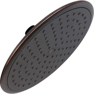 Aqua Elegante Waterfall Showerhead - 9 Inch Large Overhead Rain Shower Head With Self-Clean Nozzles, High Flow Best With Extension Arm - 2.5 GPM - Oil-Rubbed Bronze