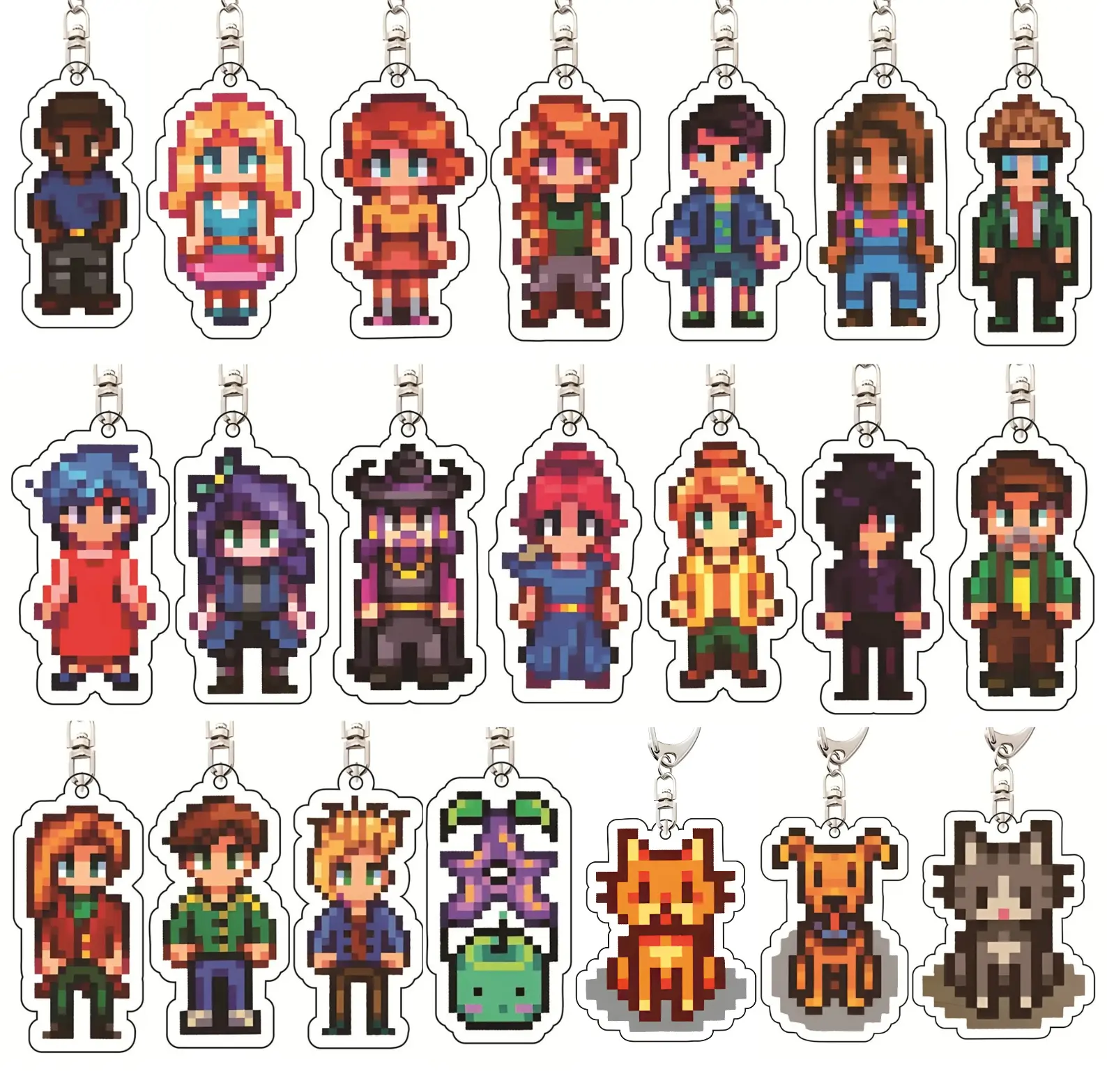 Stardew Valley Acrylic Keychain - Cute Keyring Accessory, Fun Charm For Backpack Or Purse | High Quality and Customer Favorite Items
