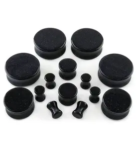 Blue Goldstone Glass Plugs