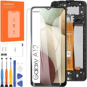 Screen for Samsung Galaxy A12 Screen Replacement for Samsung A125 LCD Screen SM-A125F,SM-A125M,SM-A125U Touch Display Digitizer Assembly Repair Parts Black with Frame