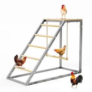 Chicken Perch for Coop, Chicken Coops Ramp, Chickens Perch, Easy to Assemble Roosting Bars for Backyard Chickens Coop and Farms