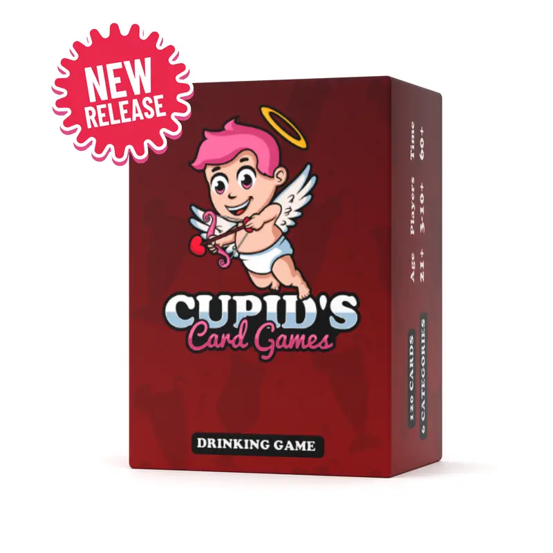 Drinking Game by Cupid's Card Games - Perfect Game for Parties & Fun Game Nights - 120 Cards, 1x Dice & 6 WILD Categories