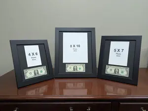 First Dollar w/Photo Frame - Business Frame, Document Frame, Currency Display