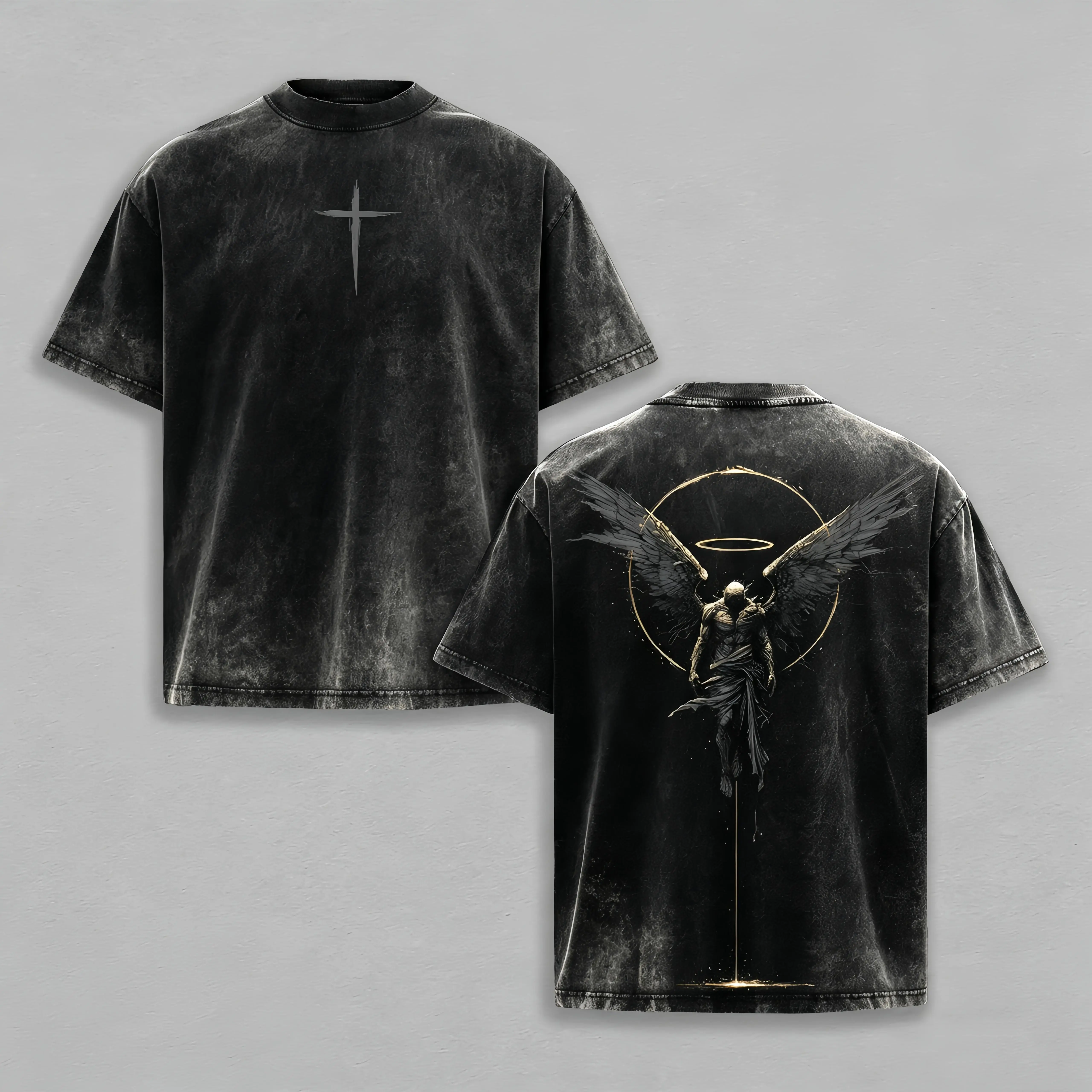 Washed T-shirt-Black