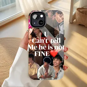 Malachi Barton Chic Collage Design "U Can't Tell Me He's Not Fine" Mobile iPhone Case. Double-Layer PBT+TPU Drop-Resistant Mobile Phone Cover, Compatible with iPhone 16/15/14/13/12/11 ProMax/Plus/Pro