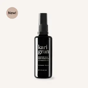Kari Gran Moisture Milk Deep Hydration Mist with Pro-Ceramide, Niacinamide, Vitamin C & Aloe for Radiant, Smooth, Long-Lasting Hydration
