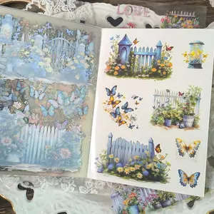 Cartoon Pattern Sticker, 20 Sheets/book Self Adhesive Decor Paper, Decor Sticker for Gift Greeting Card & Water Bottle & Laptop, Decorative Stickers