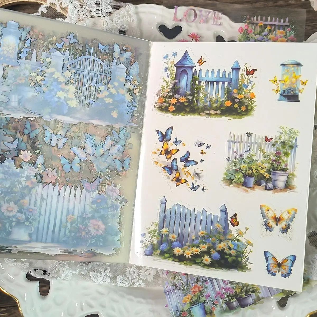 Cartoon Pattern Sticker, 20 Sheets/book Self Adhesive Decor Paper, Decor Sticker for Gift Greeting Card & Water Bottle & Laptop