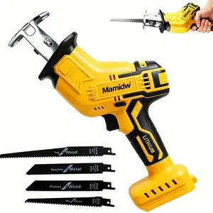 Reciprocating Saw for DeWalt 20V Battery, One-Handed Cordless Recipro Saw 0-3500 SPM Variable Speed, Easy Blade Change, 4 Blades for Wood/Metal/PVC Cutting(No Battery)